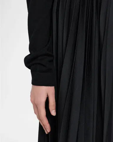 Jason Wu Collection Pleated Crepe Satin Midi Skirt | Thumbnail 9