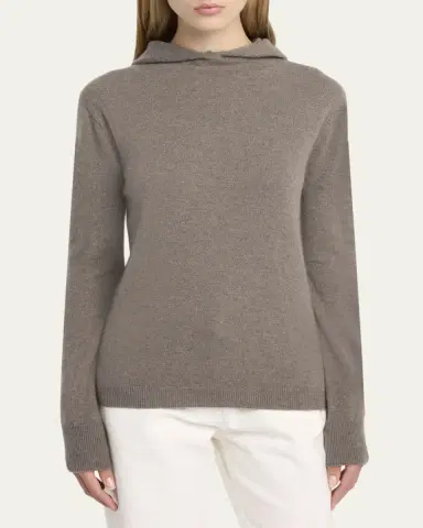THE ROW Missa Cashmere Knit Hooded Sweater | Thumbnail 4 THE ROW Missa Cashmere Knit Hooded Sweater | Thumbnail 4