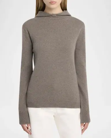 THE ROW Missa Cashmere Knit Hooded Sweater | Thumbnail 8 THE ROW Missa Cashmere Knit Hooded Sweater | Thumbnail 8