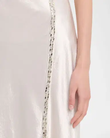 Jason Wu Collection Crystal-Trim Washed Twill Bias Midi Skirt | Thumbnail 9 Jason Wu Collection Crystal-Trim Washed Twill Bias Midi Skirt | Thumbnail 9