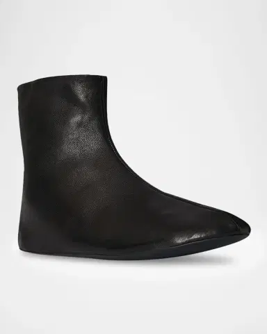 The Row Stella Leather Booties | Thumbnail 4