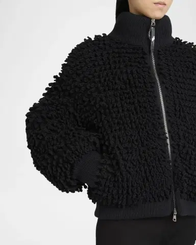 Moncler Genius x EE72 by Edward Enninful Wool Blend Zip-Up Cardigan | Thumbnail 4