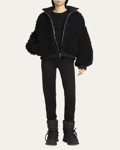 Moncler Genius x EE72 by Edward Enninful Wool Blend Zip-Up Cardigan | Thumbnail 6