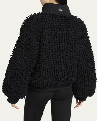 Moncler Genius x EE72 by Edward Enninful Wool Blend Zip-Up Cardigan | Thumbnail 7