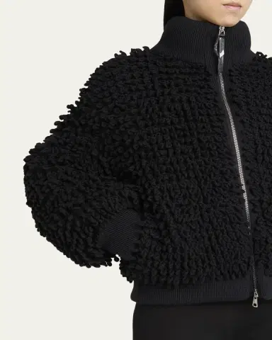 Moncler Genius x EE72 by Edward Enninful Wool Blend Zip-Up Cardigan | Thumbnail 9