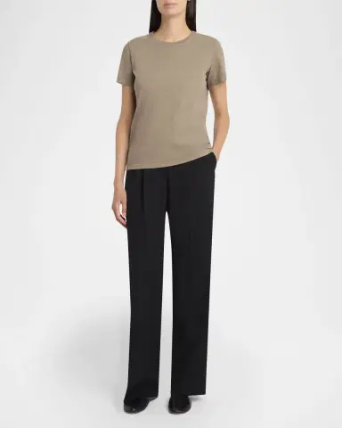 THE ROW Wesler Short-Sleeve Cotton T-Shirt | Thumbnail 6