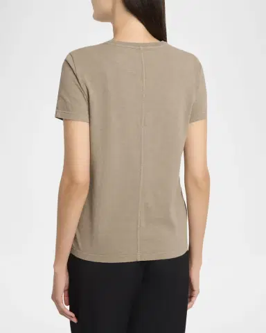 THE ROW Wesler Short-Sleeve Cotton T-Shirt | Thumbnail 7