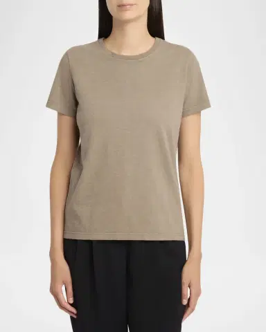 THE ROW Wesler Short-Sleeve Cotton T-Shirt | Thumbnail 8