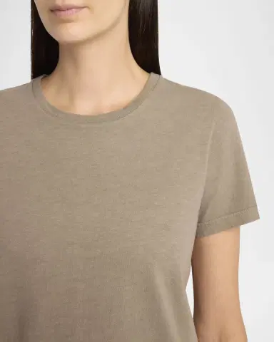 THE ROW Wesler Short-Sleeve Cotton T-Shirt | Thumbnail 9