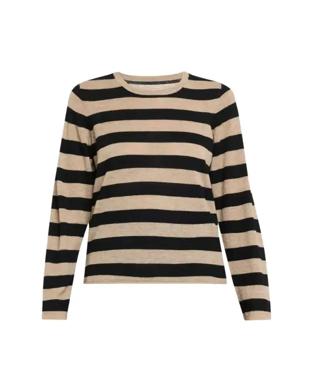 Machine Washable Cashmere Striped Pullover