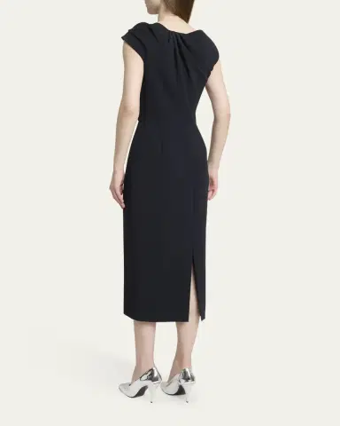 Givenchy Draped Sleeveless Midi Dress | Thumbnail 3