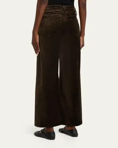 FRAME Le Slim Palazzo Velvet Jeans | Thumbnail 3