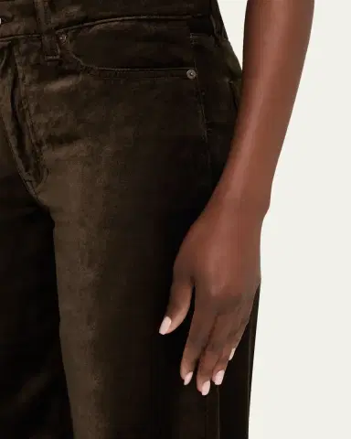 FRAME Le Slim Palazzo Velvet Jeans | Thumbnail 5