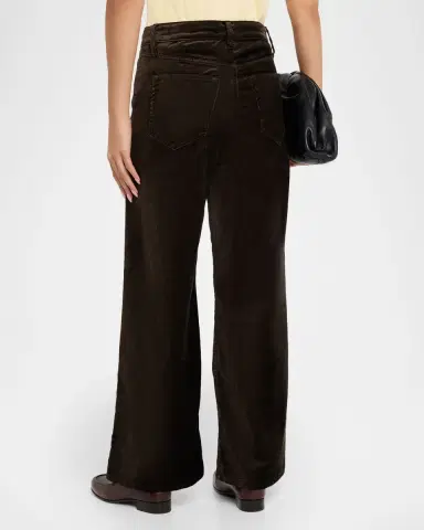 FRAME Le Slim Palazzo Velvet Jeans | Thumbnail 7
