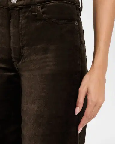 FRAME Le Slim Palazzo Velvet Jeans | Thumbnail 9
