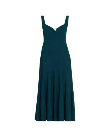 Alaïa Sweetheart-Neck Rib Drop-Waist Maxi Dress | Thumbnail 1 Alaïa Sweetheart-Neck Rib Drop-Waist Maxi Dress | Thumbnail 1