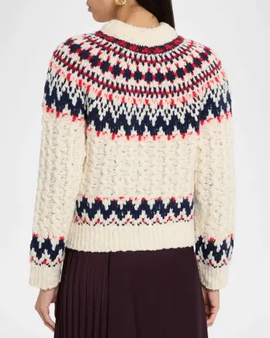 Moncler Grenoble Cable-Knit Fairisle Sweater | Thumbnail 13 Moncler Grenoble Cable-Knit Fairisle Sweater | Thumbnail 13