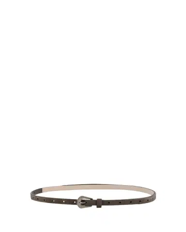 Brunello Cucinelli Suede Carved Leather Belt | Thumbnail 1 Brunello Cucinelli Suede Carved Leather Belt | Thumbnail 1