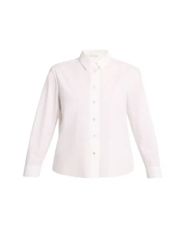 THE ROW Sadie Cotton Poplin Button-Down Shirt