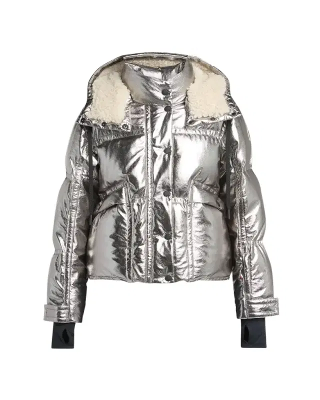 Calaque Metallic Hooded Down Ski Jacket