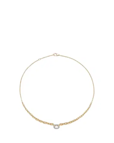 WALTERS FAITH Morrell Graduated Link Necklace with Single Diamond Link | Thumbnail 1 WALTERS FAITH Morrell Graduated Link Necklace with Single Diamond Link | Thumbnail 1