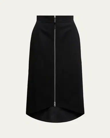Moncler Genius x EE72 by Edward Enninful Cotton Gabardine Midi Skirt | Thumbnail 2
