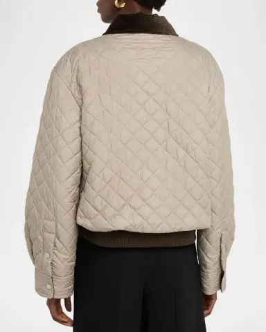 Loewe Corduroy-Collar Quilted Barn Jacket | Thumbnail 7