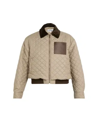 Loewe Corduroy-Collar Quilted Barn Jacket | Thumbnail 1