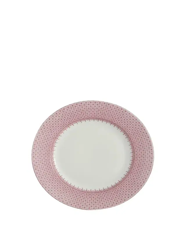 Pink Lace Dinner Plate