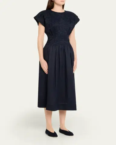 Sea Imogen Ramie Midi Dress | Thumbnail 4 Sea Imogen Ramie Midi Dress | Thumbnail 4