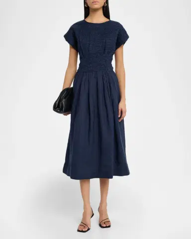 Sea Imogen Ramie Midi Dress | Thumbnail 6 Sea Imogen Ramie Midi Dress | Thumbnail 6