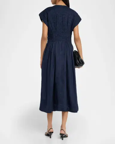 Sea Imogen Ramie Midi Dress | Thumbnail 7 Sea Imogen Ramie Midi Dress | Thumbnail 7