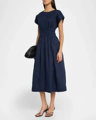 Sea Imogen Ramie Midi Dress | Thumbnail 8 Sea Imogen Ramie Midi Dress | Thumbnail 8