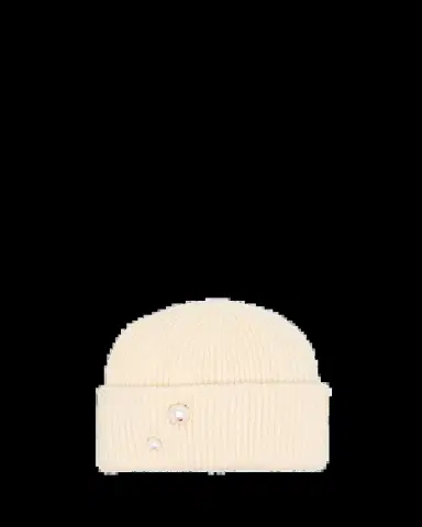 Inverni Ribbed Pearly Cashmere Beanie | Thumbnail 2 Inverni Ribbed Pearly Cashmere Beanie | Thumbnail 2