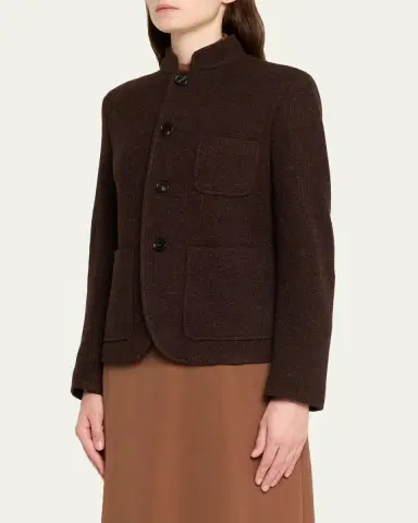 Loro Piana Spagna Mini Single-Breasted Jacket | Thumbnail 4 Loro Piana Spagna Mini Single-Breasted Jacket | Thumbnail 4