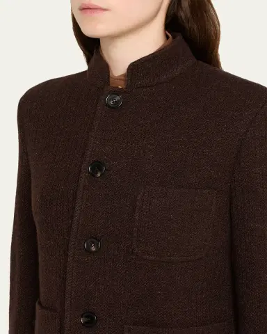 Loro Piana Spagna Mini Single-Breasted Jacket | Thumbnail 5 Loro Piana Spagna Mini Single-Breasted Jacket | Thumbnail 5