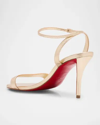 Christian Louboutin 80mm Miss Z Metallic Leather Sandals | Thumbnail 3 Christian Louboutin 80mm Miss Z Metallic Leather Sandals | Thumbnail 3