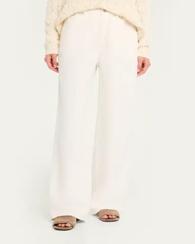 Brunello Cucinelli Dyed Cotton-Linen Wide-Leg Pants | Thumbnail 4