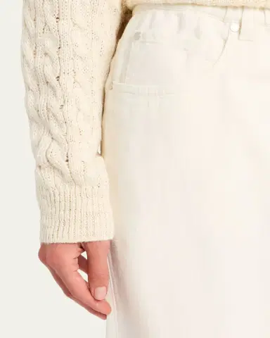 Brunello Cucinelli Dyed Cotton-Linen Wide-Leg Pants | Thumbnail 5