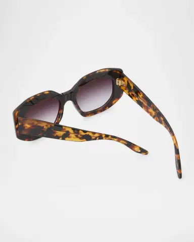BARTON PERREIRA Crescendo 50.5mm Geometric Acetate Sunglasses | Thumbnail 5
