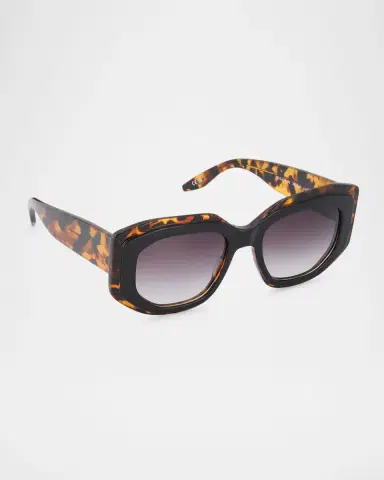 BARTON PERREIRA Crescendo 50.5mm Geometric Acetate Sunglasses | Thumbnail 6