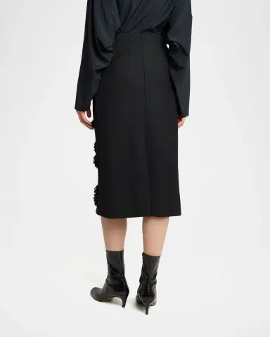Proenza Schouler Moira Embroidered Compact Crepe Skirt | Thumbnail 7 Proenza Schouler Moira Embroidered Compact Crepe Skirt | Thumbnail 7