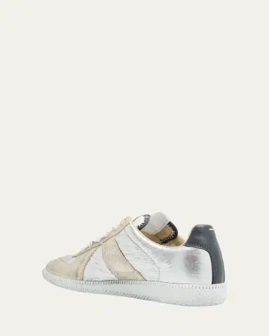 Maison Margiela Replica Leather Suede Low-Top Sneakers | Thumbnail 2
