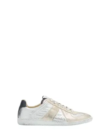 Maison Margiela Replica Leather Suede Low-Top Sneakers | Thumbnail 1