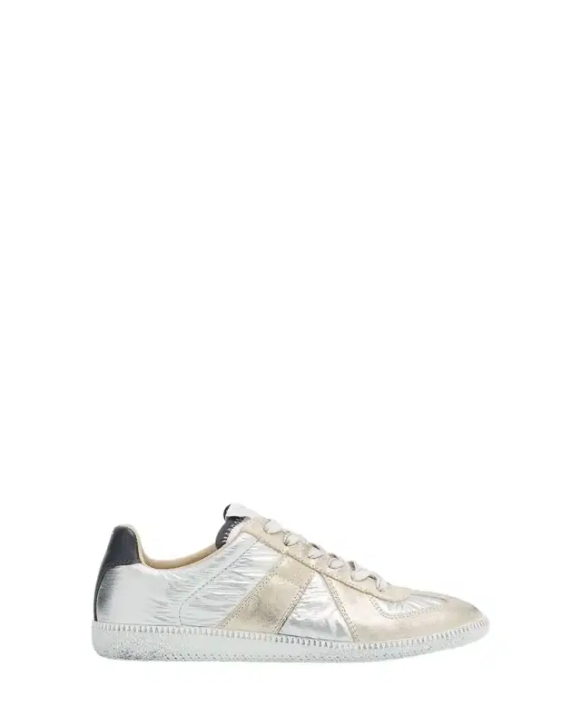 Maison Margiela Replica Leather Suede Low-Top Sneakers