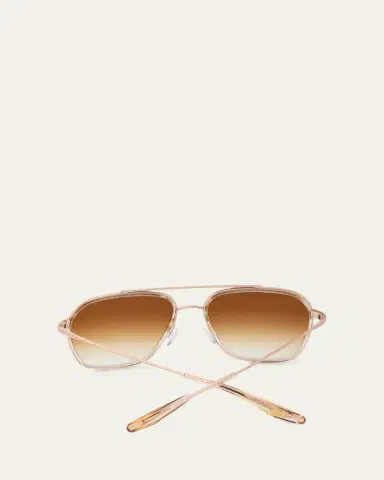 BARTON PERREIRA Rizzo 58mm Aviator Titanium Sunglasses | Thumbnail 4 BARTON PERREIRA Rizzo 58mm Aviator Titanium Sunglasses | Thumbnail 4