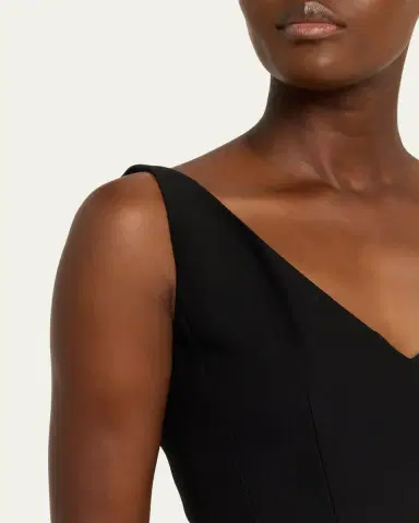 Adam Lippes Willa Sleeveless Silk Wool Midi Dress | Thumbnail 5 Adam Lippes Willa Sleeveless Silk Wool Midi Dress | Thumbnail 5