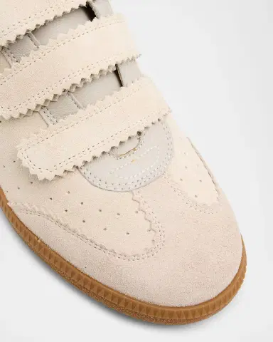 Isabel Marant Beth Mixed Leather Triple-Grip Sneakers | Thumbnail 9