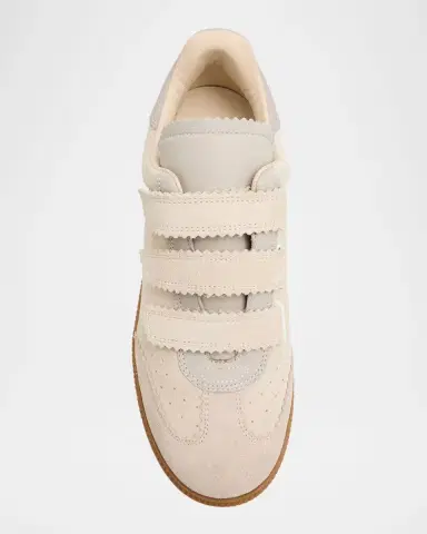 Isabel Marant Beth Mixed Leather Triple-Grip Sneakers | Thumbnail 10