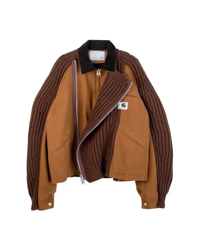 Men's Washed Duck & Wool Knit Blouson Jacket